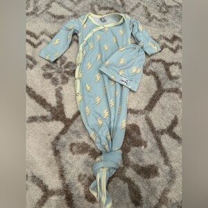 Copper Pearl Knotted Gown with Hat